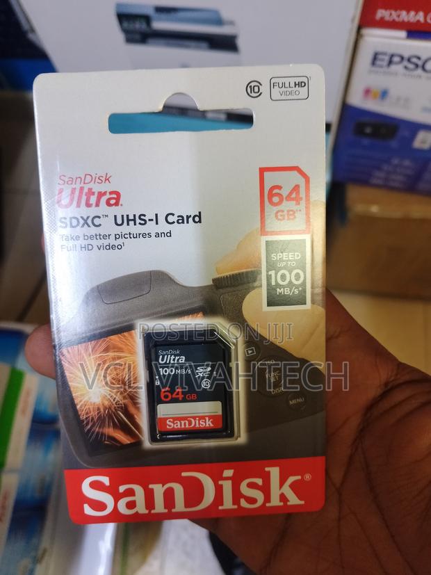 Sandisk Ultra Sd Card 100mbps 64gb