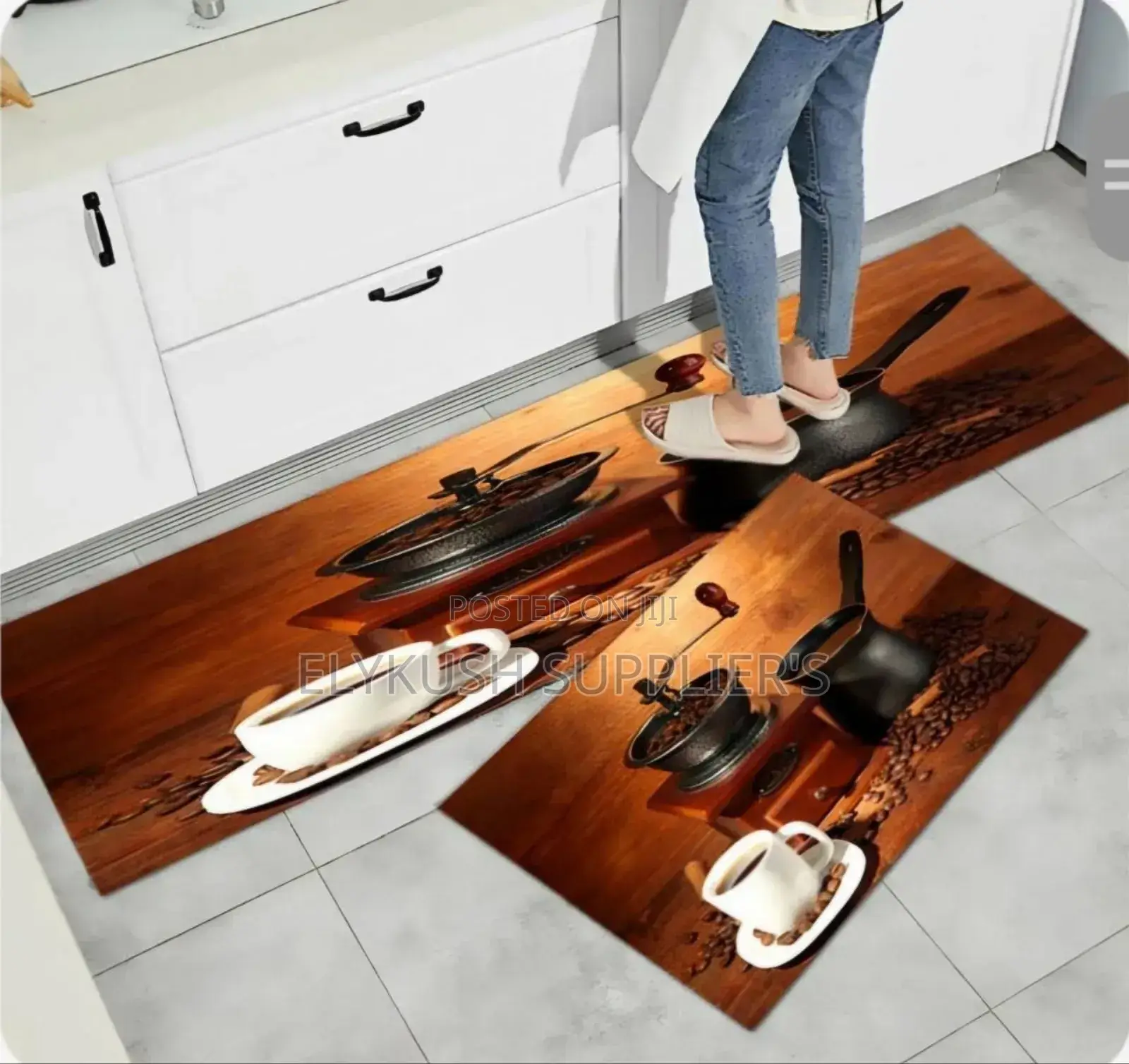 2pc Kitchen Mats*
Large Size: 120 X 45 Cm
Small Size: 75 X 45 Cm