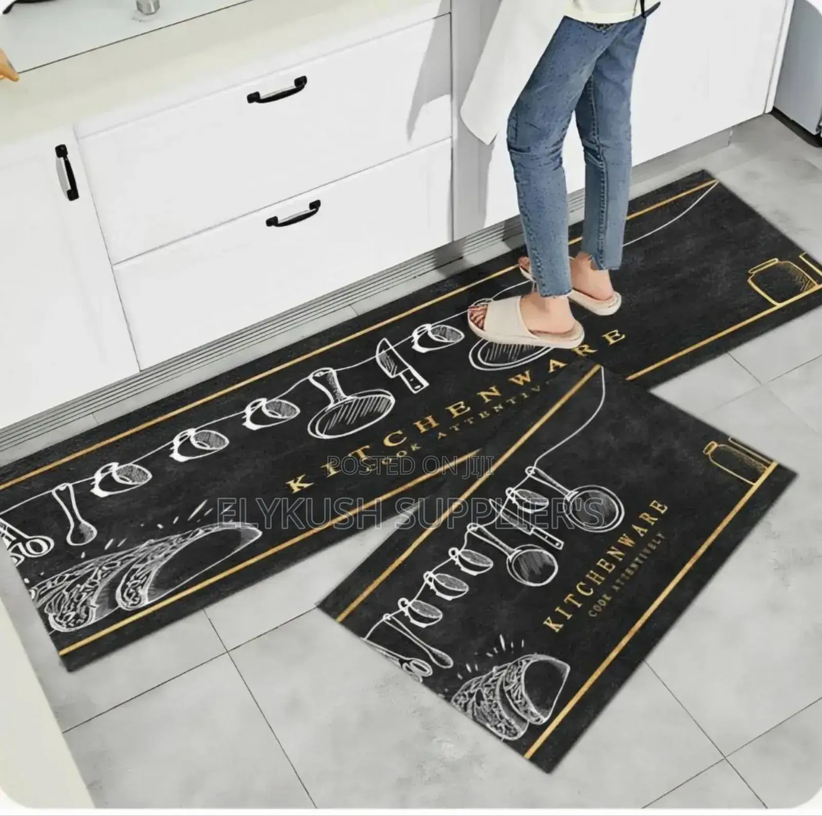 2pc Kitchen Mats*
Large Size: 120 X 45 Cm
Small Size: 75 X 45 Cm