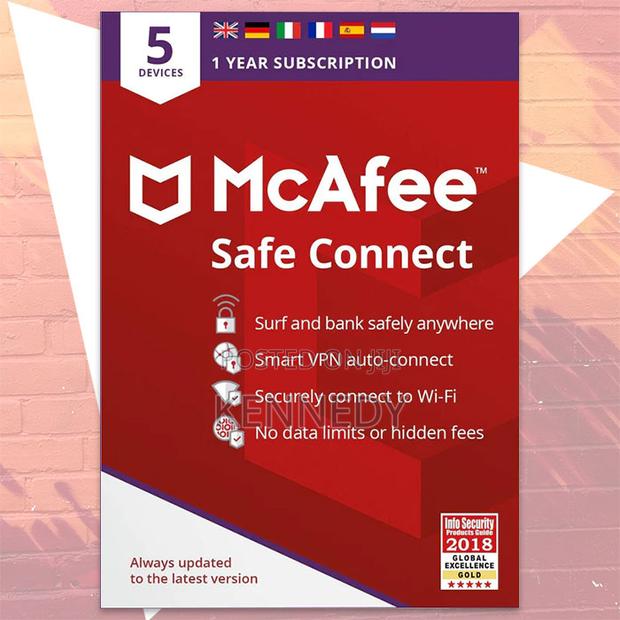McAfee VPN - main view
