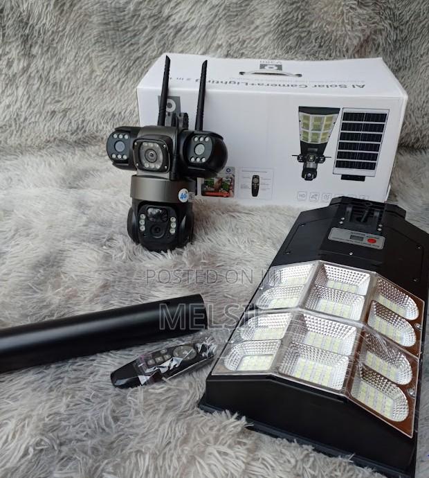 Ai Solar Camera Lighting 2 in 1 Integrated Solar Street Security Light