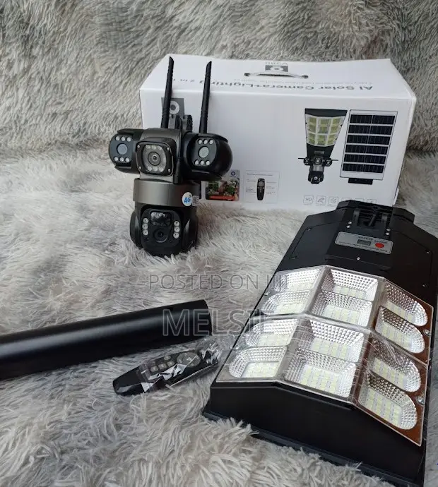 Ai Solar Camera Lighting 2 in 1 Integrated Solar Street Security Light