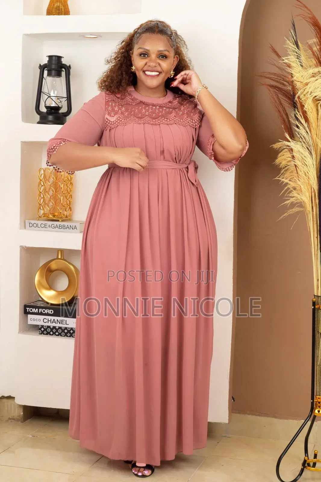 Peach Maxi Dress