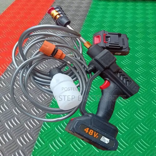 Portable High Power Car Washer Spraygun Cordless Easy Use Rechargeable