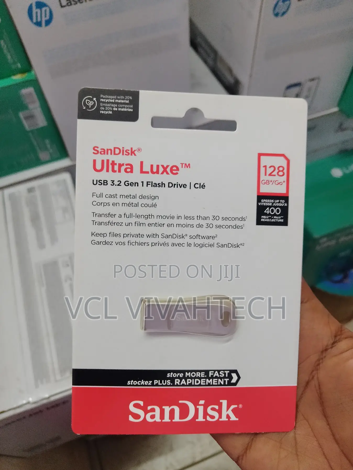 Sandisk Ultra Luxe Usb 3.2 128gb Flash