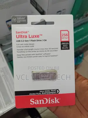 Sandisk Ultra Luxe Usb 3.2256gb Flash Drive