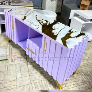 Tv Stand - 4.5fts Executive Tv Stand With Marble Lining 