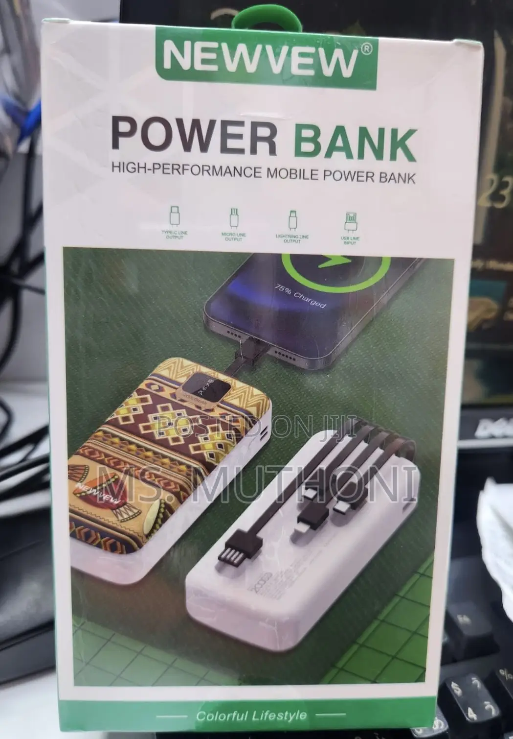 4 Outputs Newvew 10000mah High Performance Mobile Powerbank