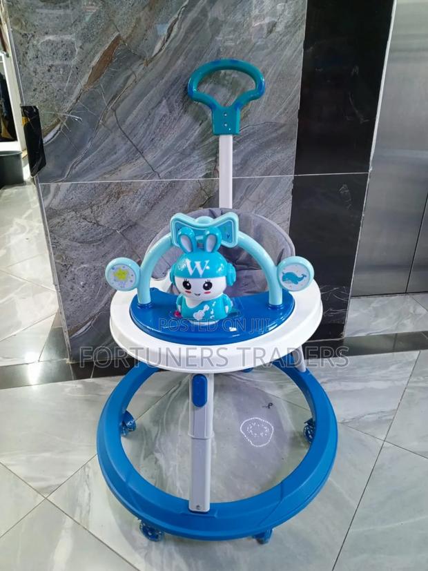 Height Adjustable Baby Walker With a Push Handle - main view