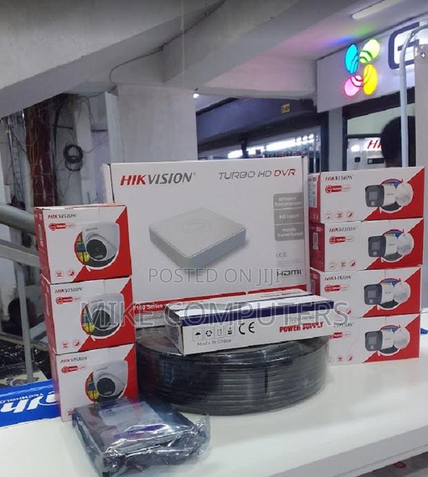 Colour Vu 4 Channel CCTV Complete Kit-Hikvision 1080p 2mp