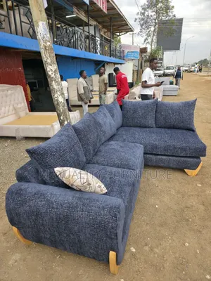 Black Modern Sofas -6 Seater