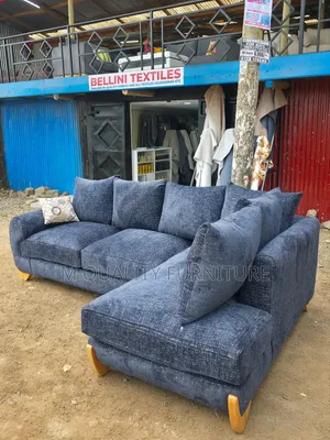 Black Modern Sofas -6 Seater