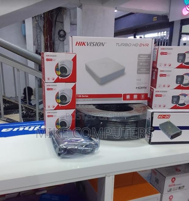 2mp 4 Hikvision Colorvu CCTV Cameras Kit - thumbnail 2