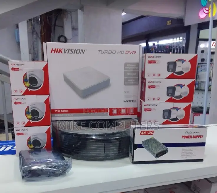 Hikvision CCTV 2mp Colorvu 4 CCTV Cameras Full Kit