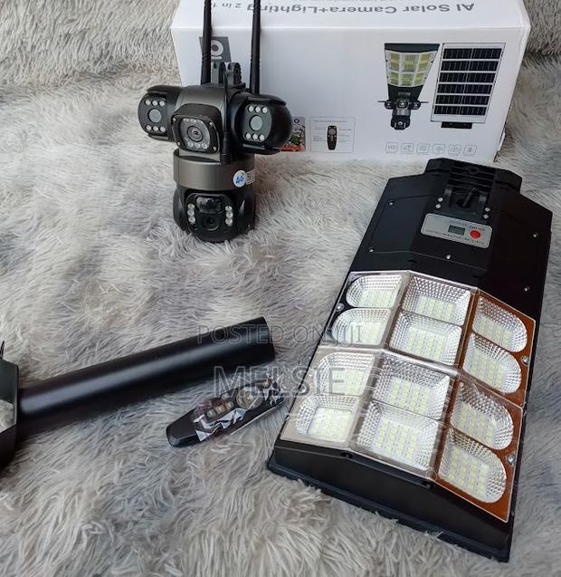 Solar Streetlights V380 2in1 V380 Solar Street Light With CCTV Camera