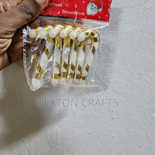 6 Piece Candy Cane Christmas Decor