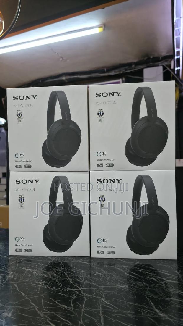 Sony Wh-Ch720n Wireless Over-Ear Noise-Canceling Headphones (Black)