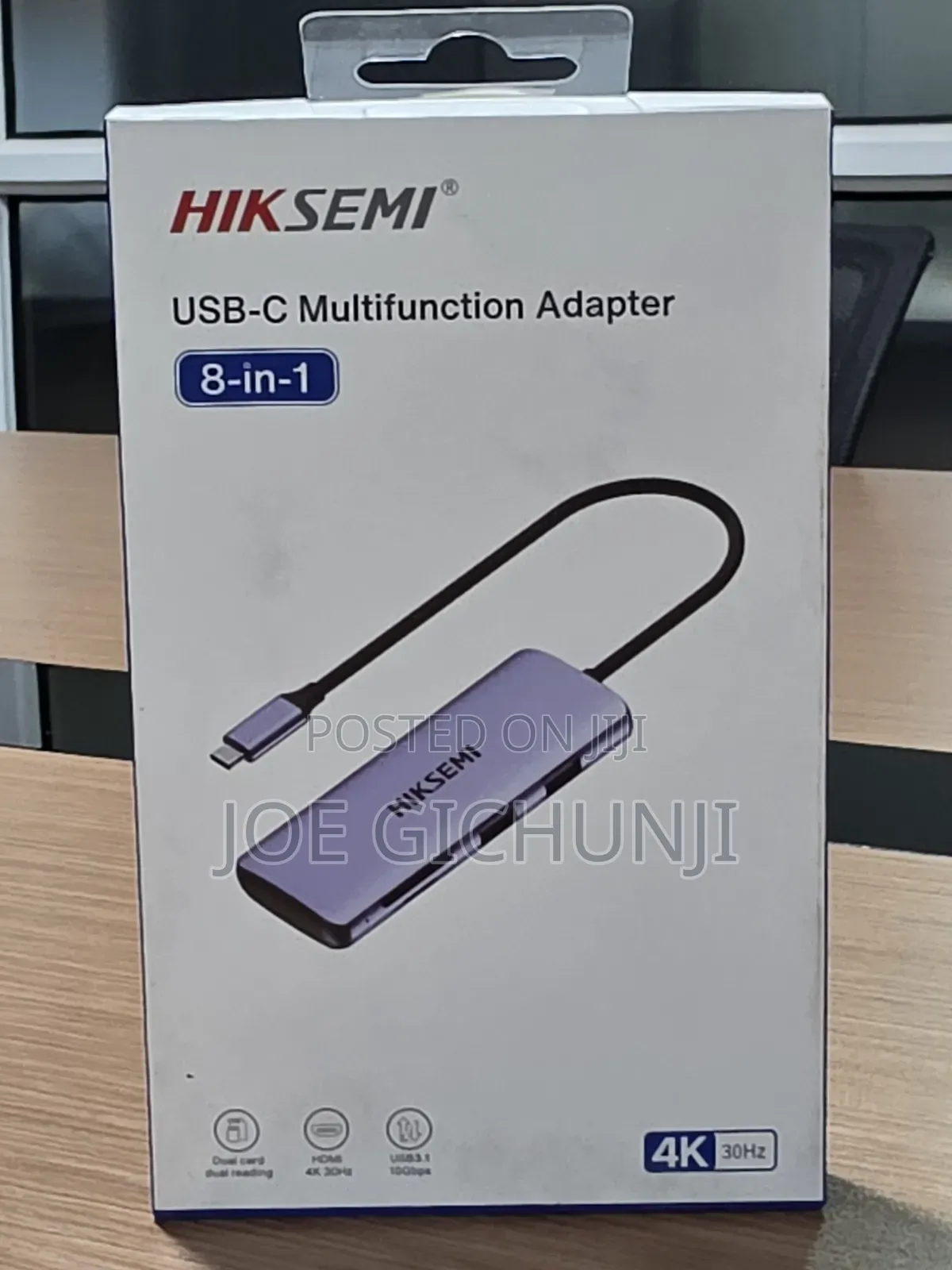 Hiksemi – 8-in-1 Type-C Multifunctional Hub Hs-Hub-Ds8