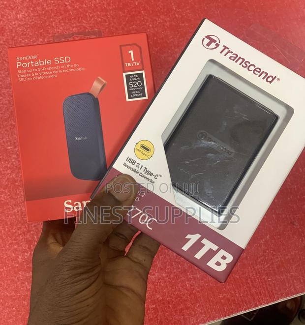 Transcend 1tb External Hard Disk HDD Available - main view