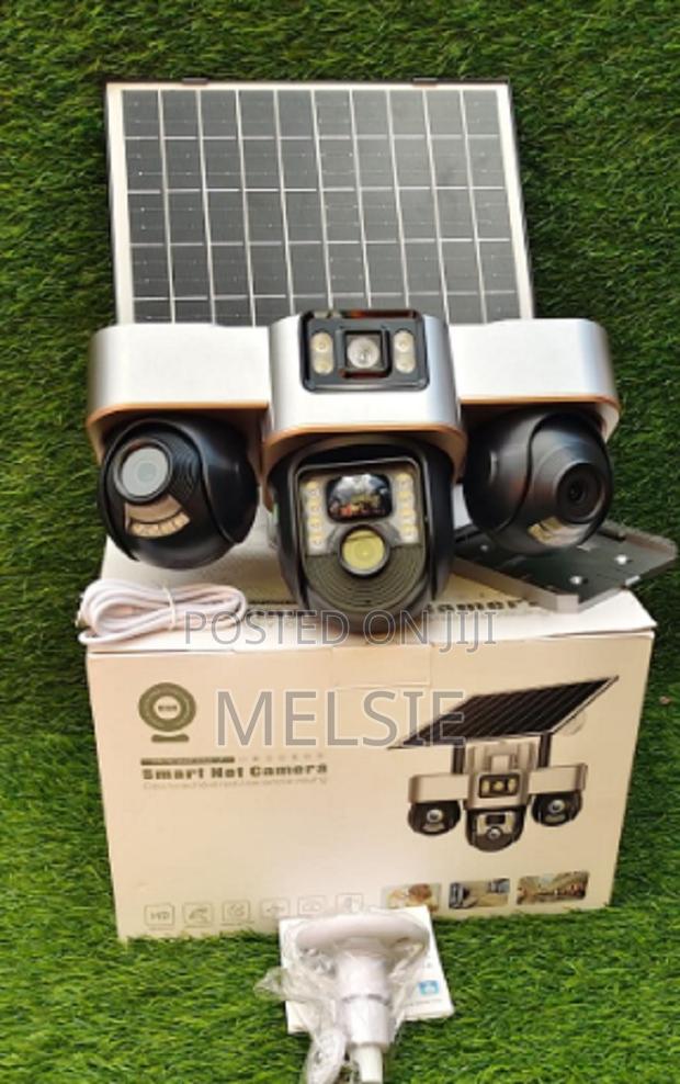 4g Triple Lens Solar Camera Rotatabletriple Lens 4g Solar PTZ Camera