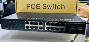 16 Port Reverse Poe Switch With 2 Gigabit SFP Ports