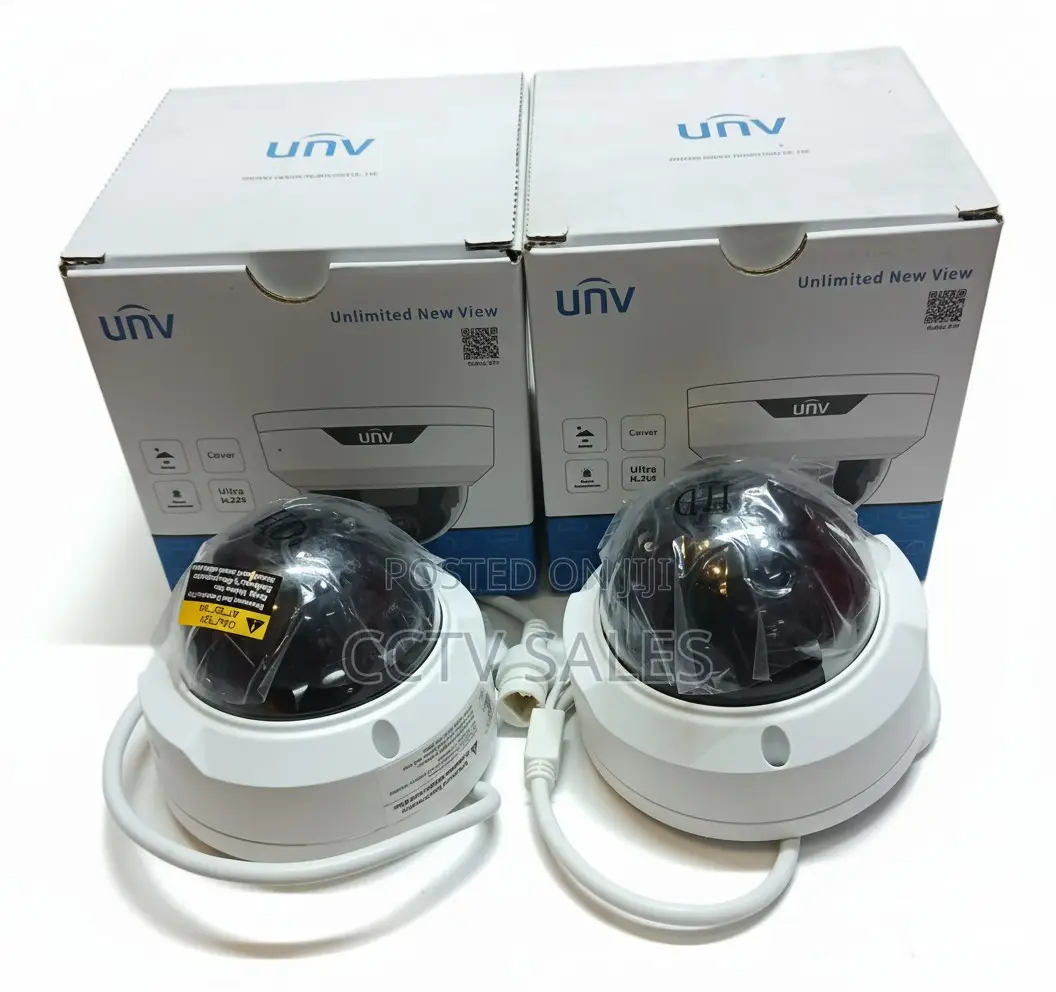 Ultra H.265 Uniview Black and White Dome CCTV Camera