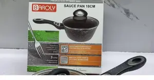 *Baroly German Brand Heavy Granite Sauce Pans + Lid