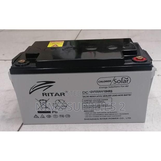 Ritar 100ah Solar Battery Non Maintenance Dry Cell