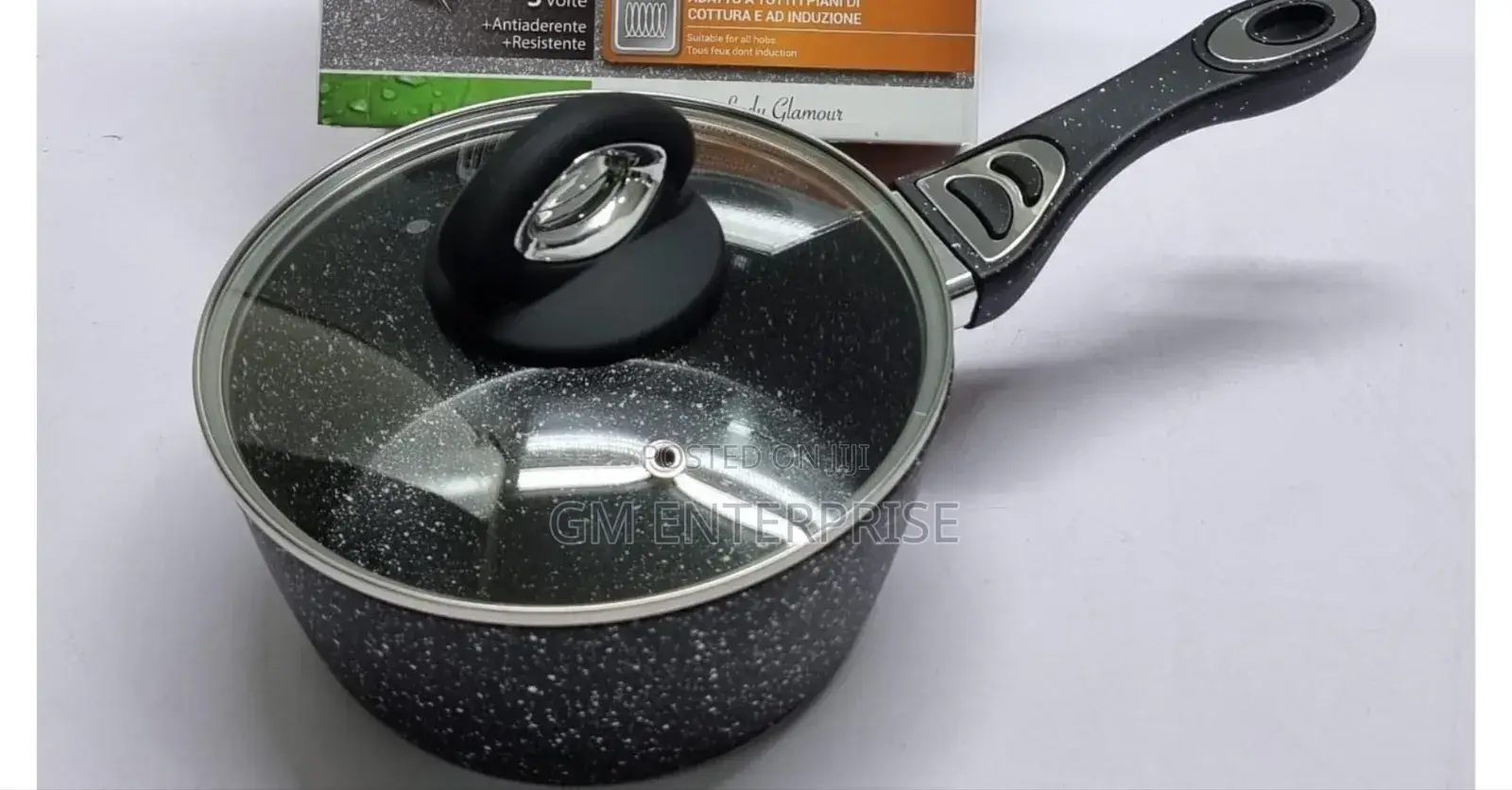 Heavy Granite Sauce Pans + Lid