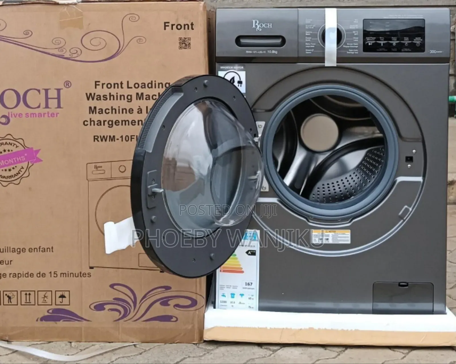 Roch *10kgs*Washing Machine (Front Load) Washing Machine