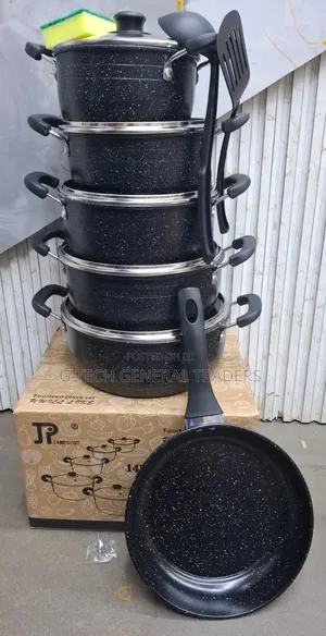 Jp 14pcs Nonstick Cookware Set With  Free Pan