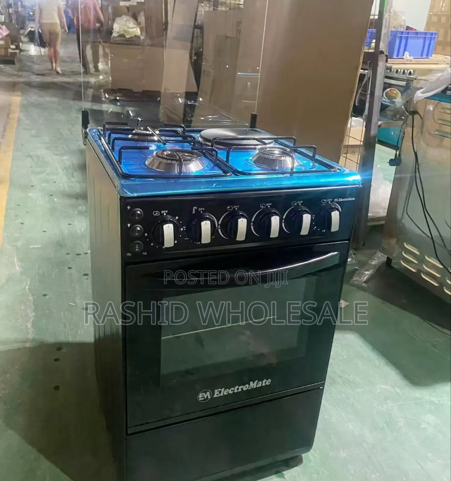 Electromate 50*55 Free Standing Cooker 3+1