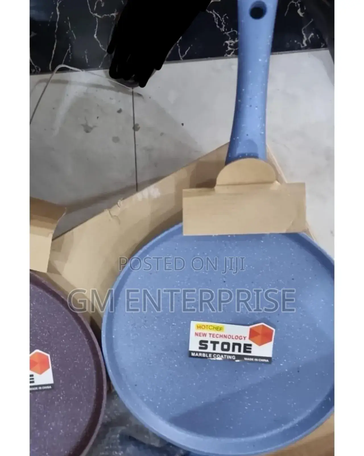 Stone Marble Coating 24cm Granite Chapati Pan