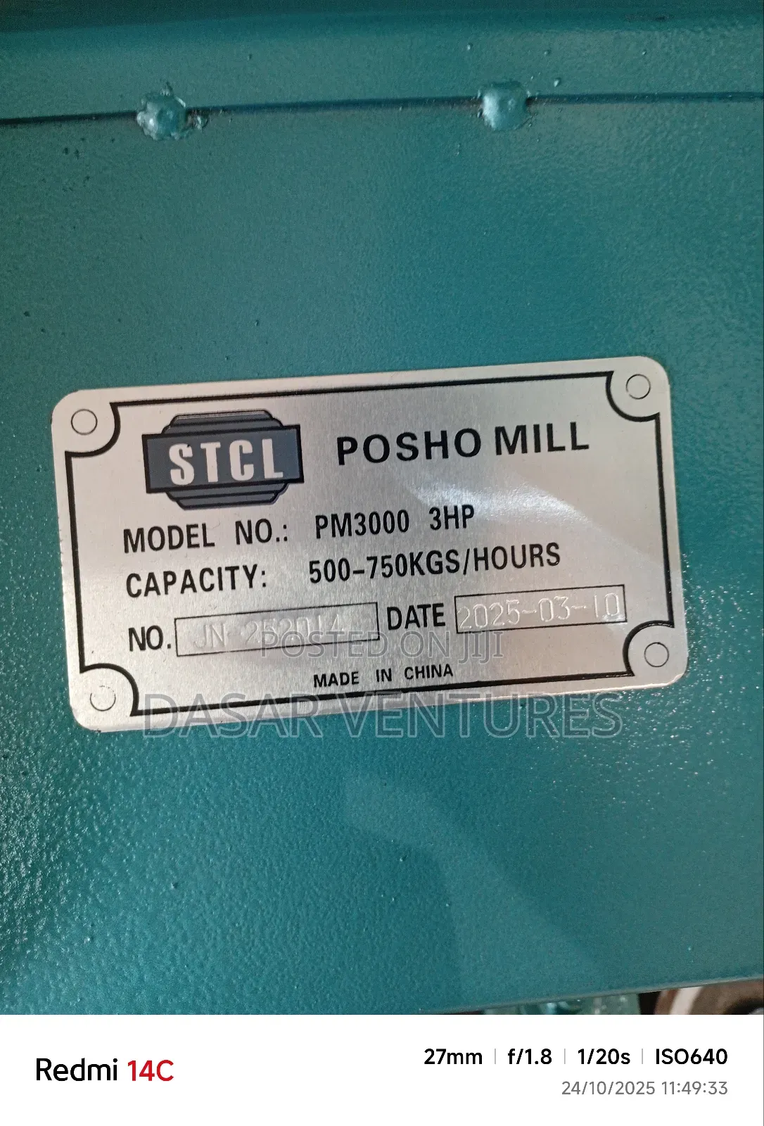 Posho Mill Machine 750kg/Hr