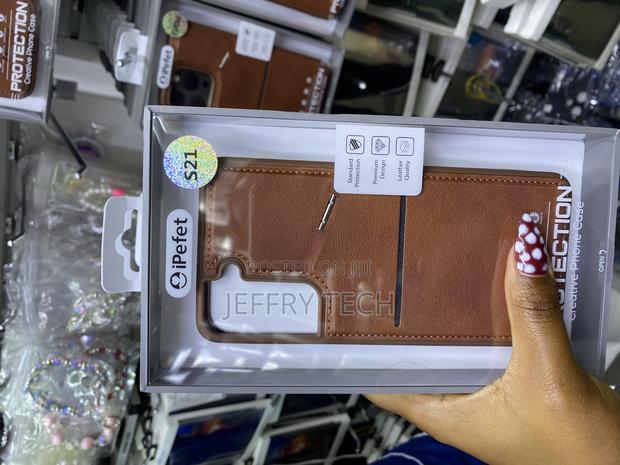 Hercn Samsung Galaxy S21 5g Leather Wallet Case Magsafe Compatible - main view