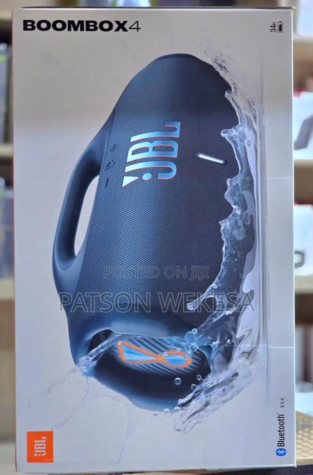 JBL Boombox 4 Portable Bluetooth Speaker (Blue) - main view