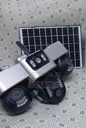 4g Triple Lens Solar PTZ Camera Rotatable With App App V38