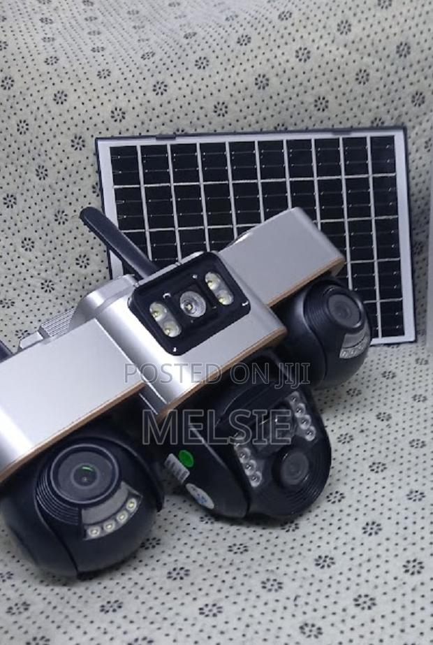 4g Triple Lens Solar PTZ Camera Rotatable With App App V38 - main view