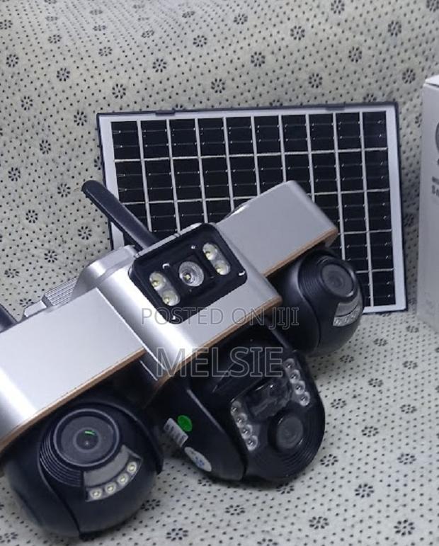 V380 Pro Dual Lens PTZ Solar Camera 4g Tripple Lens Camera - main view