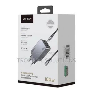 Ugreen Nexode Pro 100w 3-Port Gan Fast Charger+ 1.5m 100w Cable X757