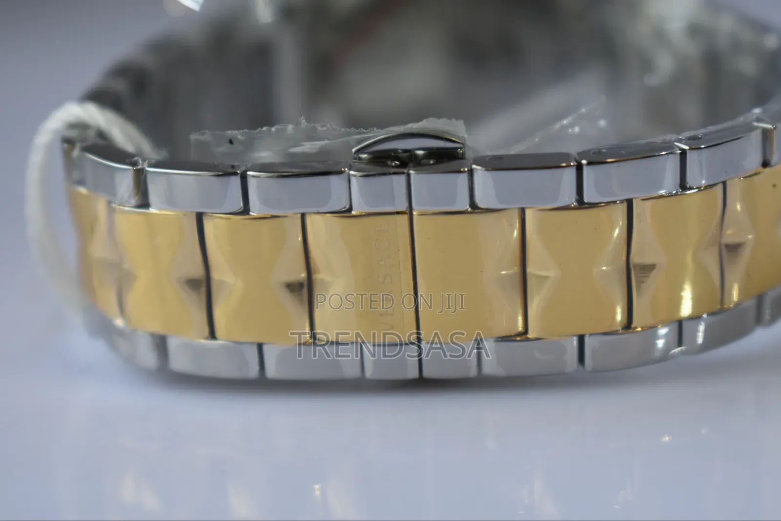 Versace Two Tone Ladies Watch White Dial
