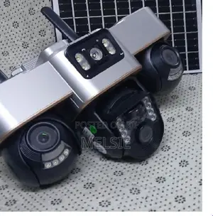 4g Triple Lens Solar PTZ Camera Rotatable With Wifi Outdoor PTZ Camera