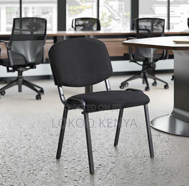 Office Chair; Stackable Armless Catalina Guest Waiting Office Chair