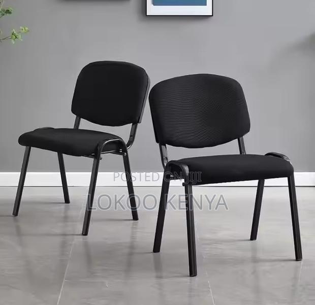 Office Chair; Stackable Armless Catalina Guest Waiting Office Chair - thumbnail 2
