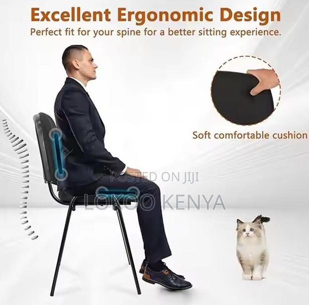 Office Chair; Stackable Armless Catalina Guest Waiting Office Chair - thumbnail 4