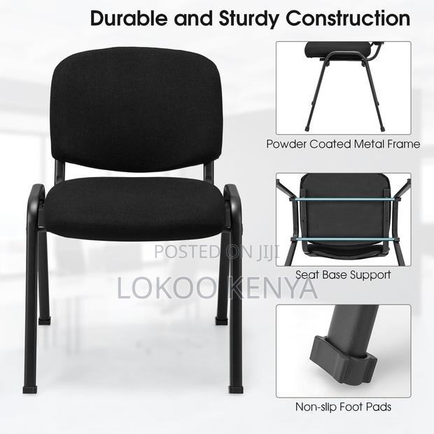Office Chair; Stackable Armless Catalina Guest Waiting Office Chair - thumbnail 10
