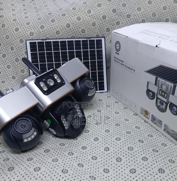Tripple Lens PTZ Camera /PTZ 360 Degree Pan, Tilt Rotating 4g Solar