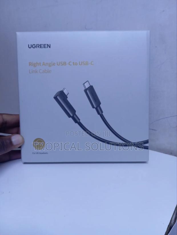 Ugreen Usb -C to Usb -C Right Angle Link Cable Available 5m Black - thumbnail 3