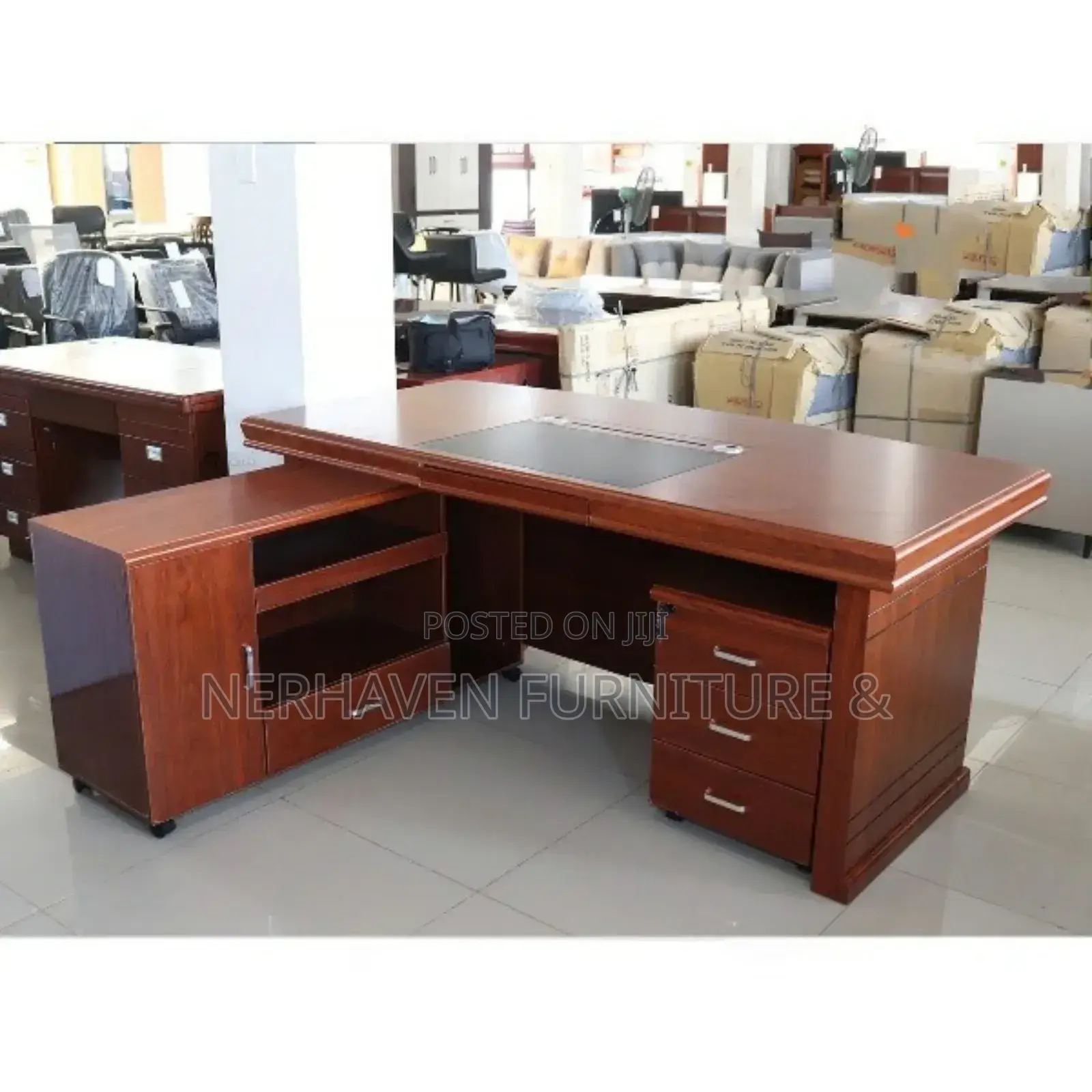 L-Shaped Executive Desk | Spacious Elegant Design