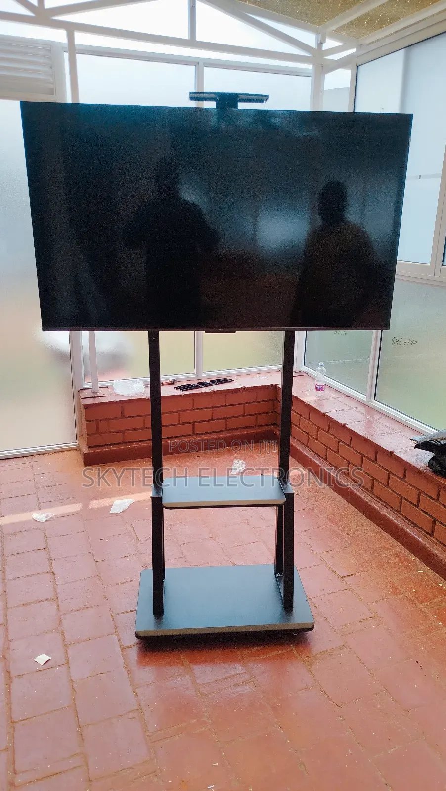 Mobile Tv Stand Rolling Tv Cart Floor Stand Mount for 32-75 Inch